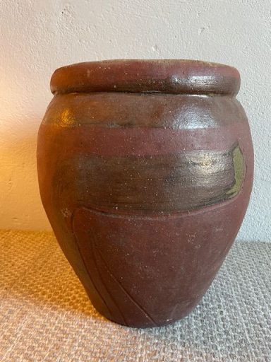 Grote vintage aardewerk pot